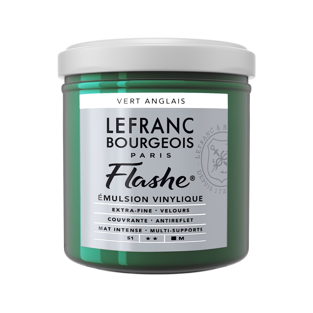 Lefranc &#x26; Bourgeois Flashe Matte Artist&#x27;s Color, 125Ml, Chrome Green
